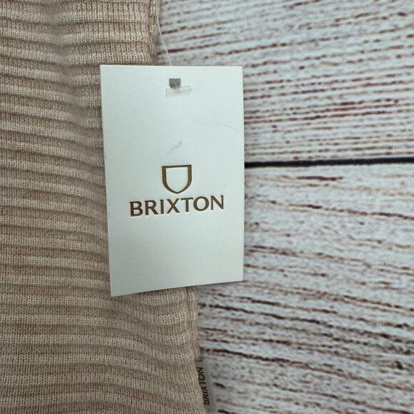 Brixton Bandera Sweater Vest Womens Small Heather Soft Pink NEW - Picture 5 of 9